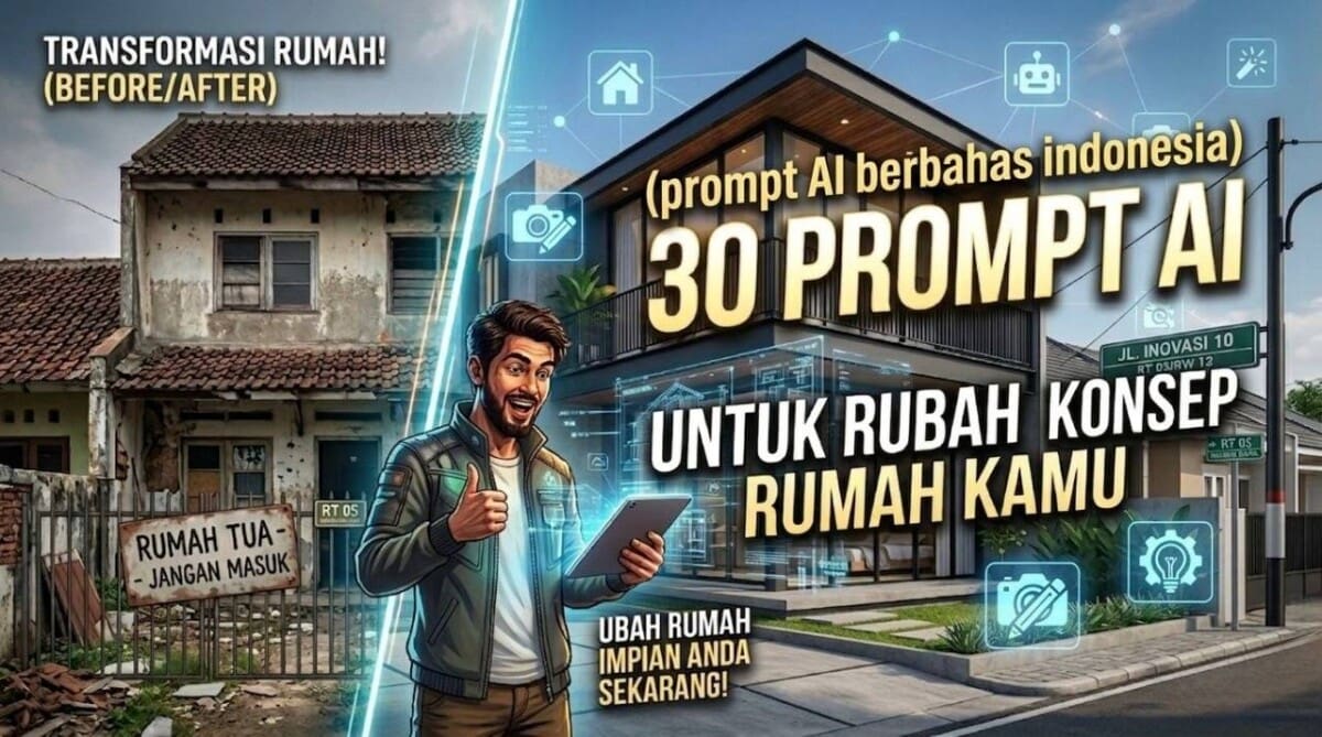 30 Prompt AI Untuk Rubah Konsep Rumah Kamu